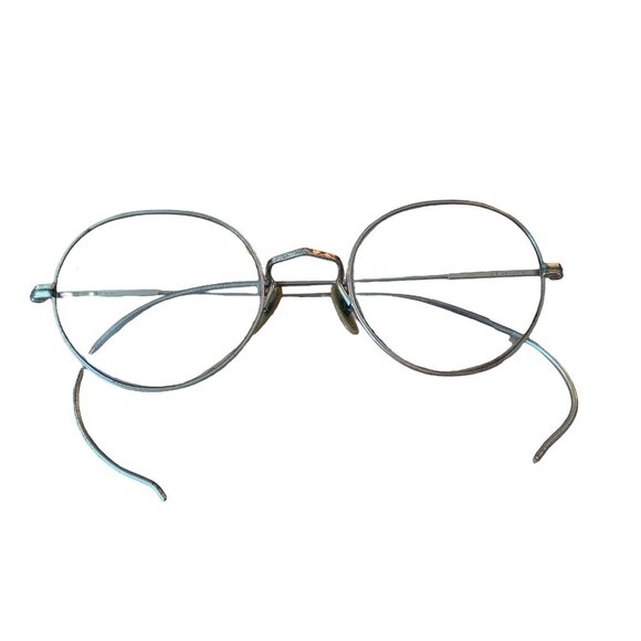 Other Antique Round Spectacle Gold Wire Rimmed Glasses In Case Poshmark